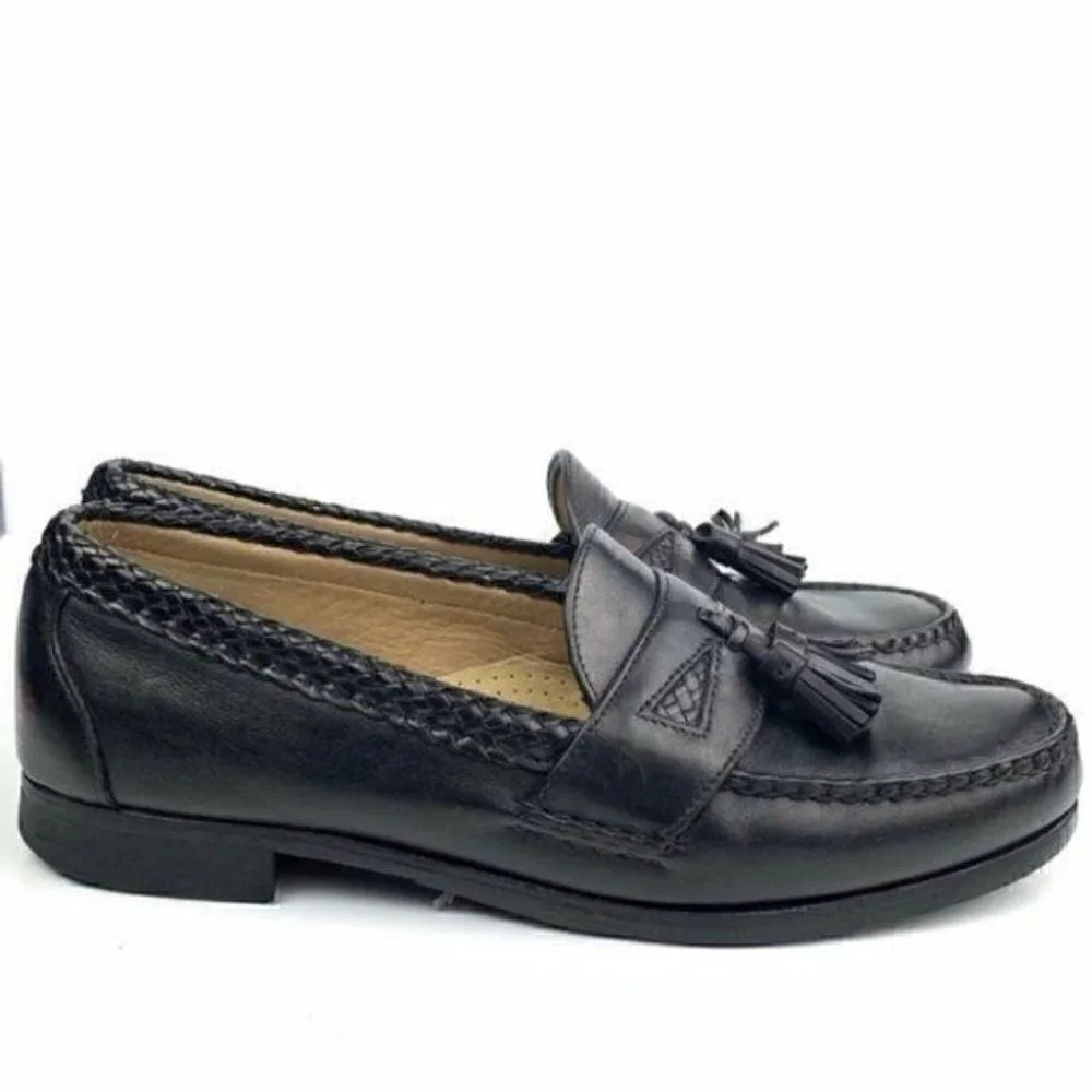 Allen Edmonds Maxfield sz 12 Black leather loafers